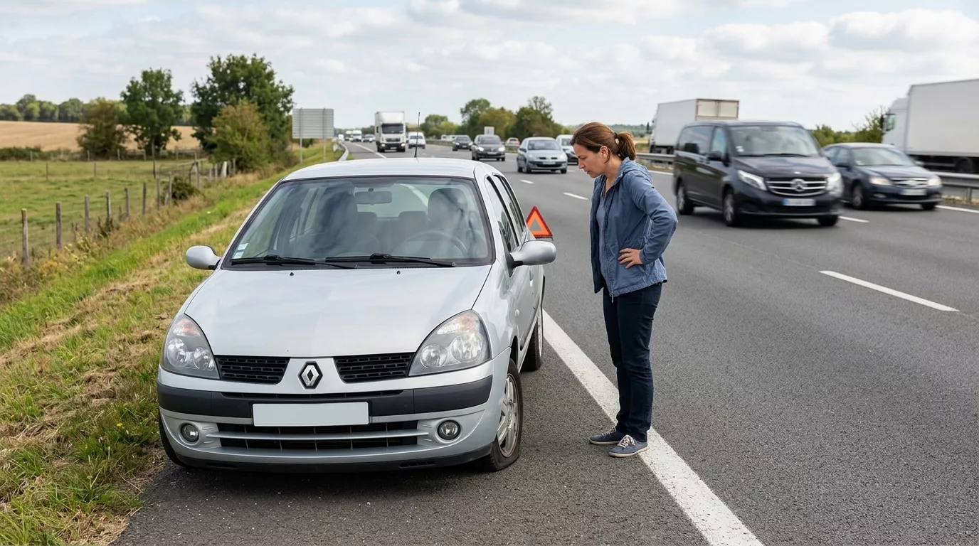 Erreur n°2 – Rester dans le véhicule ou sur la chaussée