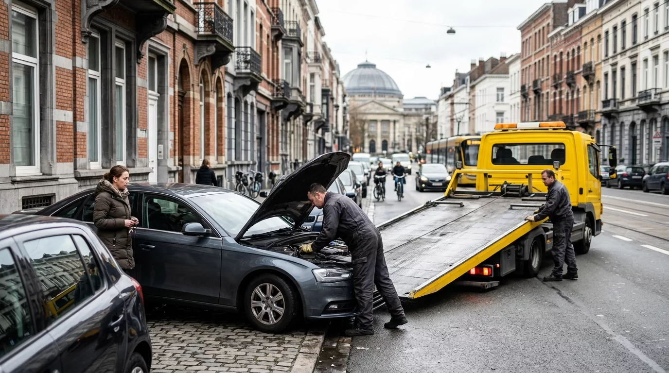 Ce que comprend vraiment un dépannage voiture à Bruxelles