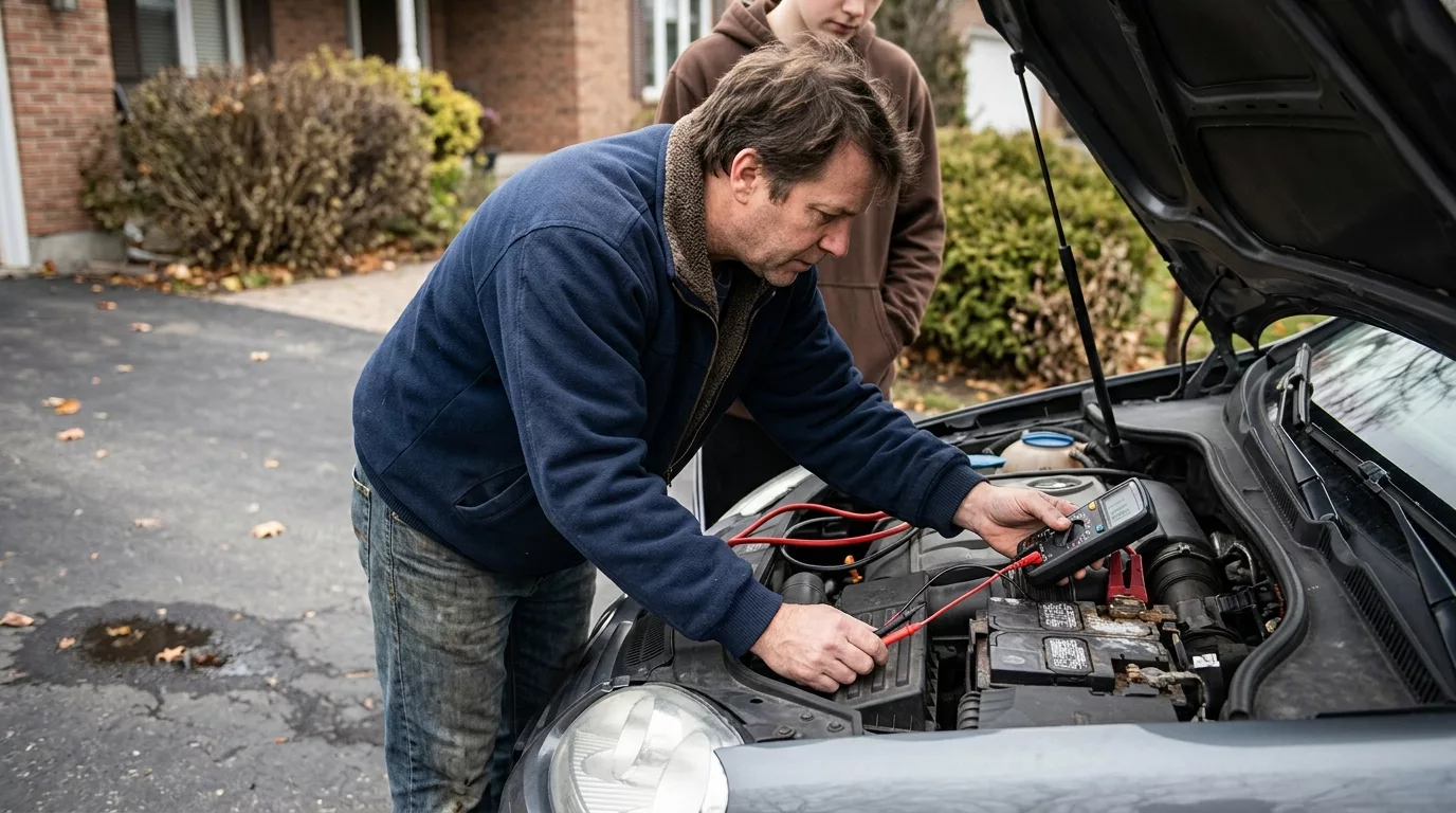 Comment reconnaître une batterie de voiture déchargée ?