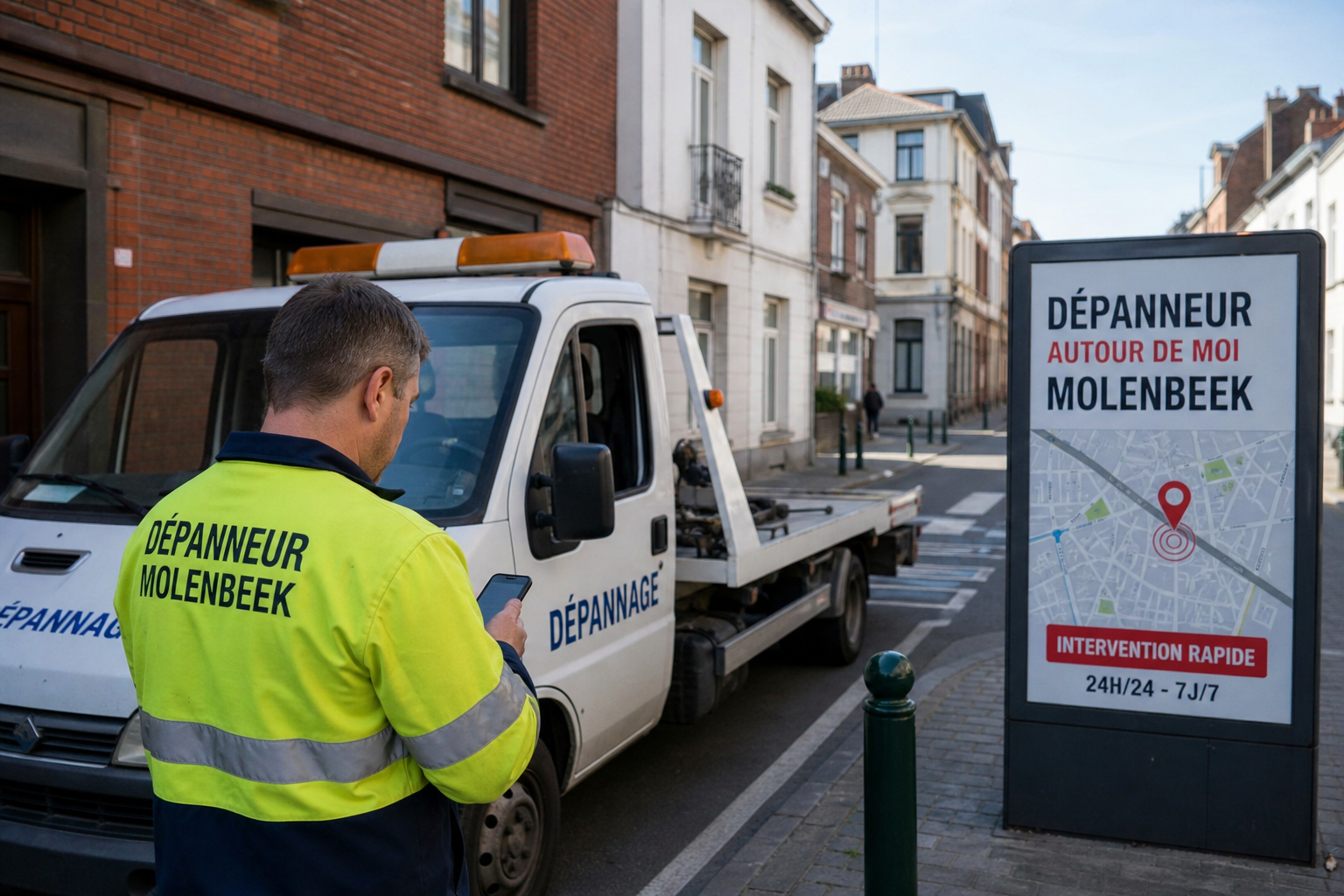 Comment trouver un dépanneur autour de moi à Molenbeek sans attendre ?