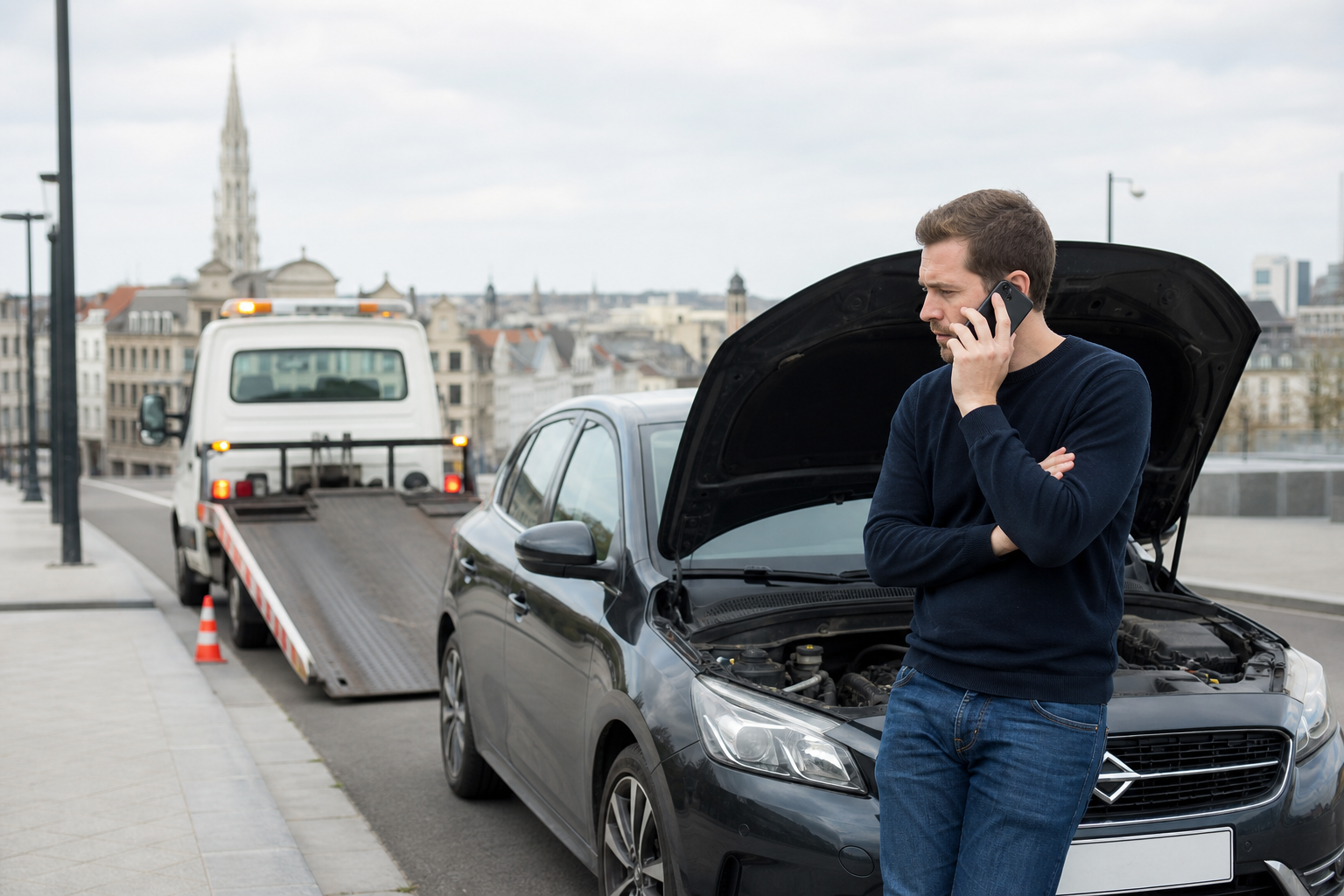 Panne de voiture de location à Bruxelles : qui appeler et qui paye ?