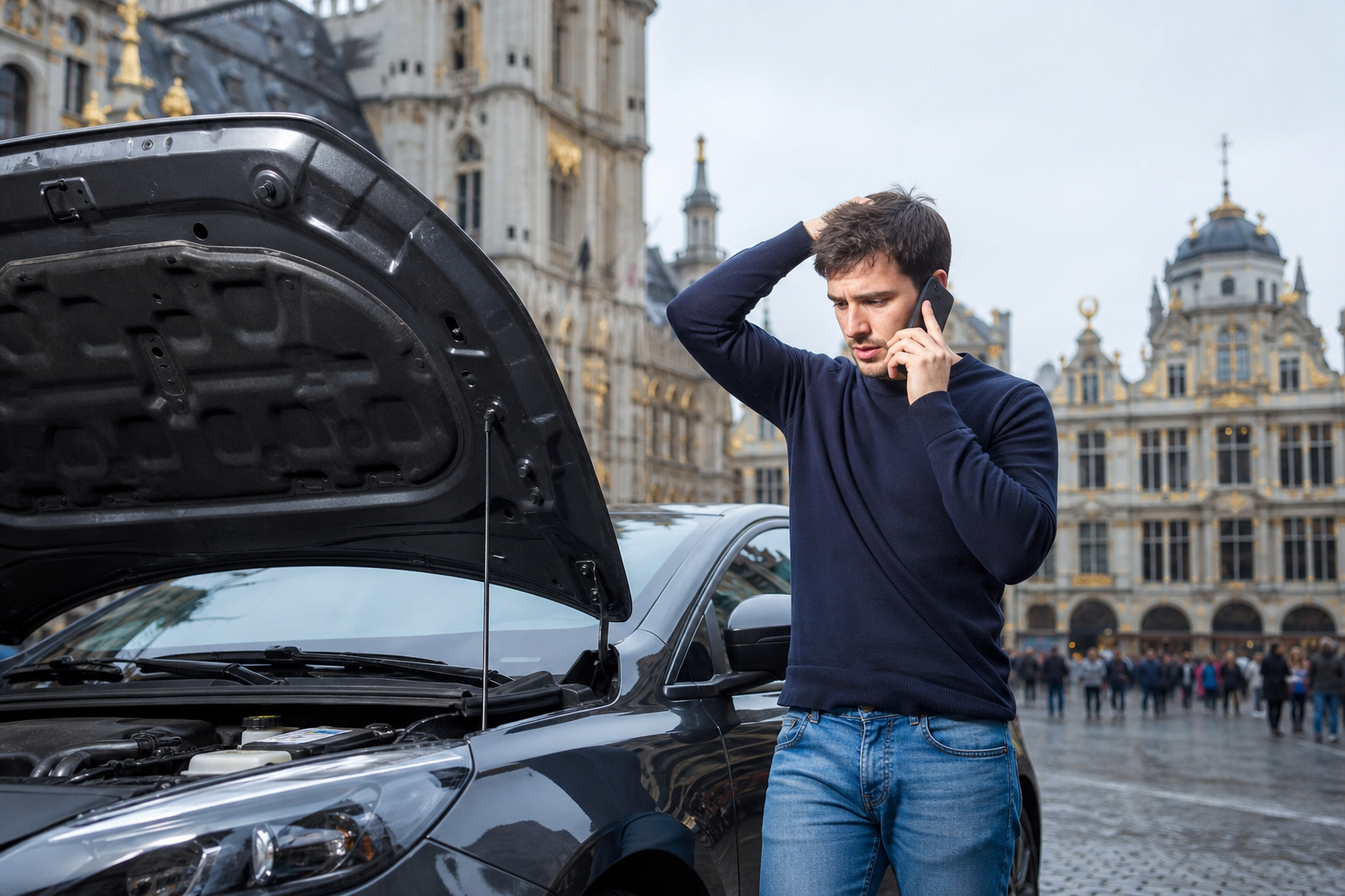 Panne voiture de location à Bruxelles : les premiers réflexes à adopter