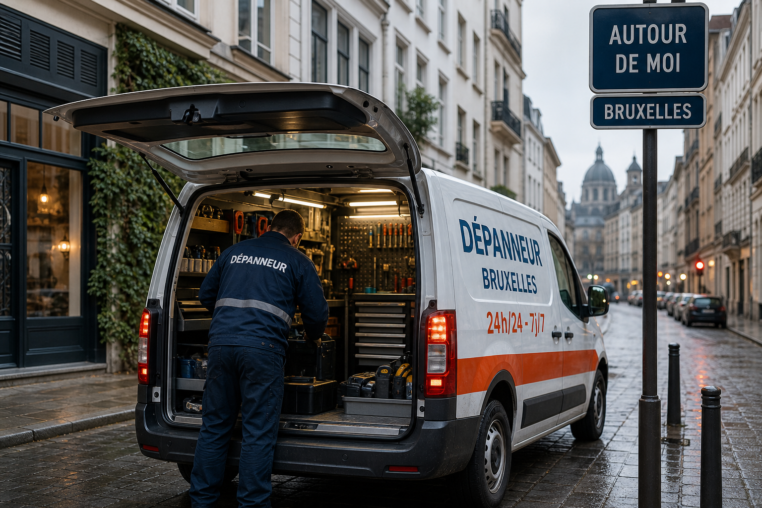 Dépanneur autour de moi Bruxelles : trouver une intervention rapide 24h/24