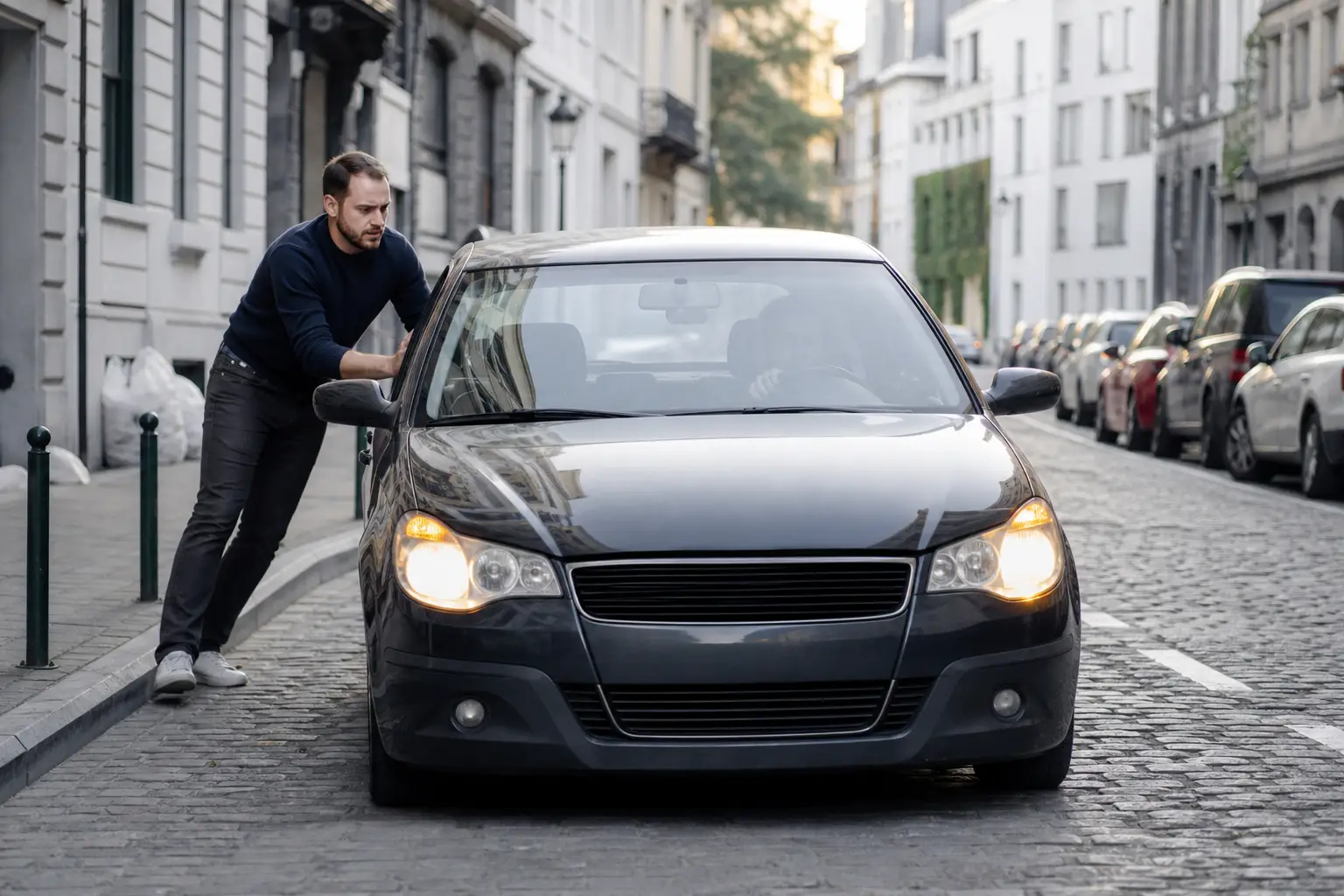 Voiture qui cale en roulant à Bruxelles : les premières secondes sont décisives