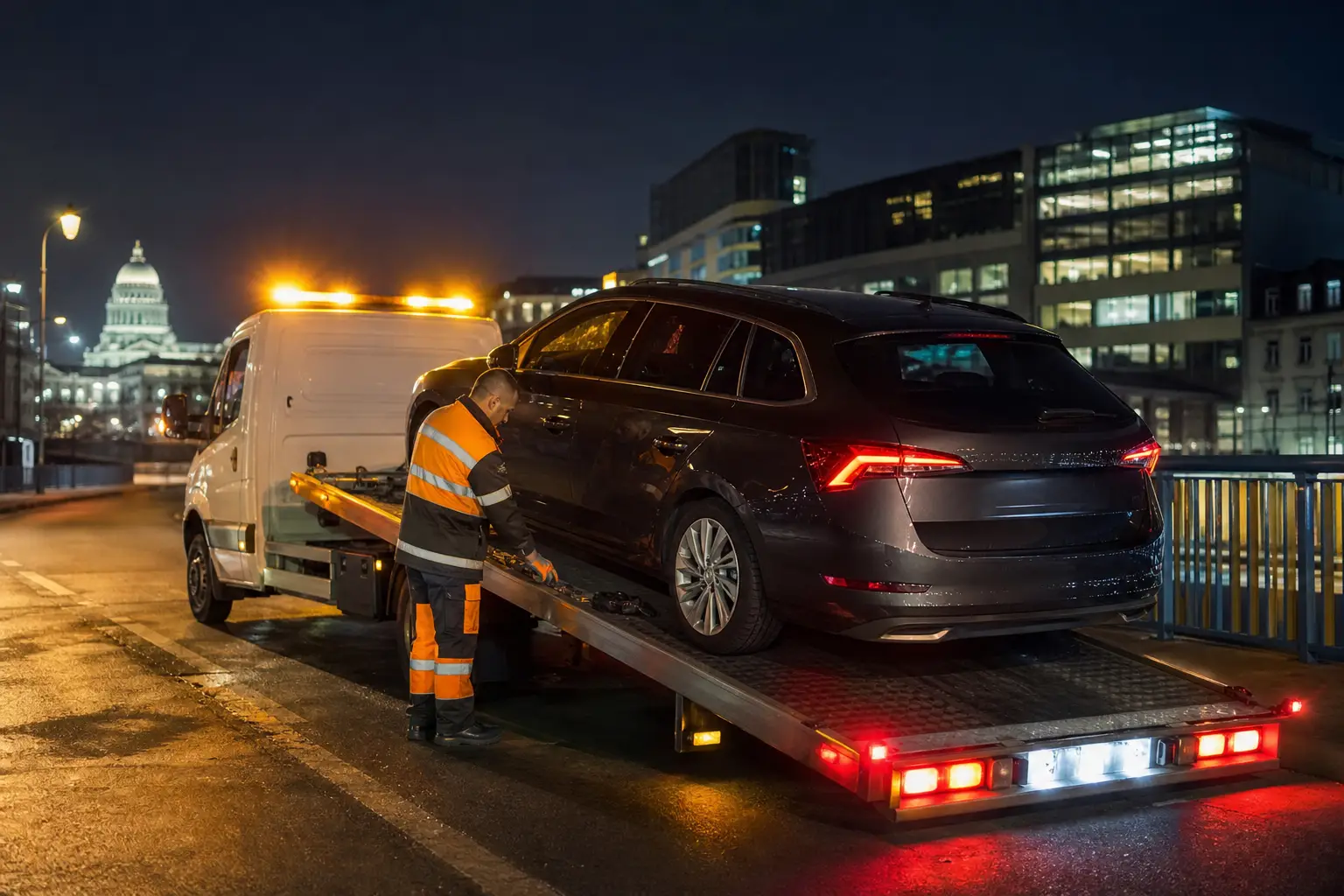 Tarifs dépannage voiture de nuit à Bruxelles : grille indicative pour 2026